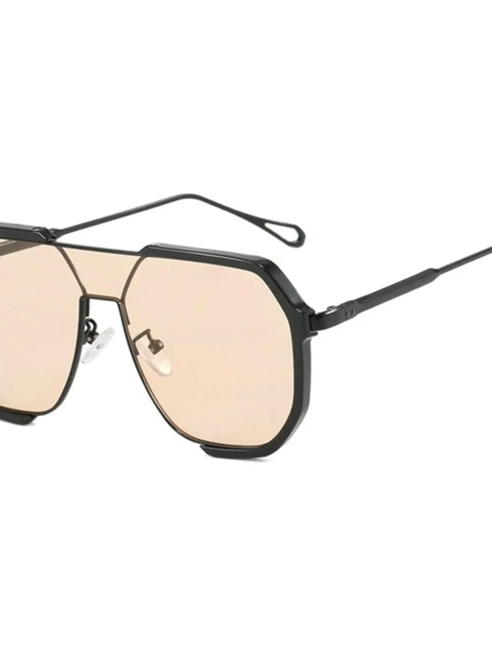 Stylish Oversized Square Eyewear with UV400 Shield - Perfect for Outdoor Trends